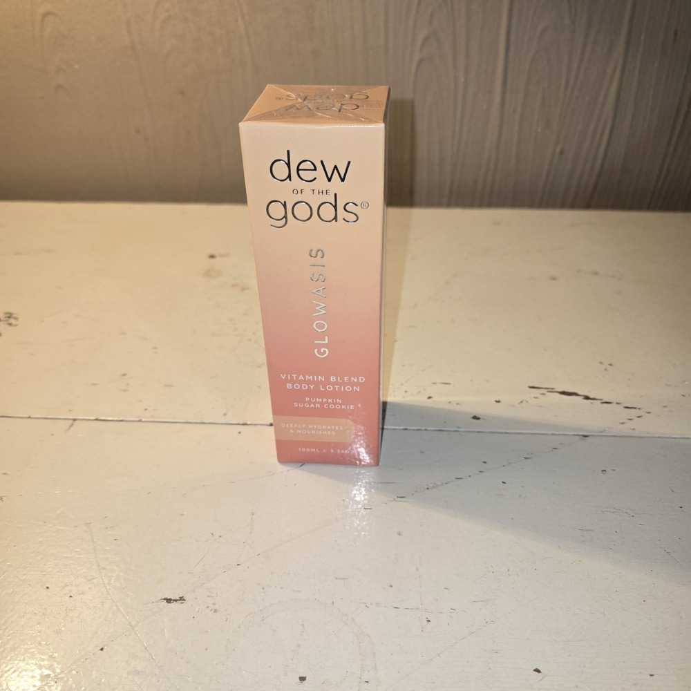 Dew of the Gods Glowasis Body Lotion  100ml NEW Sealed Pumpkin Sugar Cookie